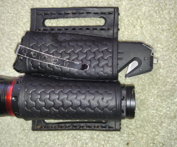 Flashlight and Pocket Knife- Batman Belt Sheath