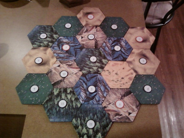 catan casero Tablero Catan casero terminado