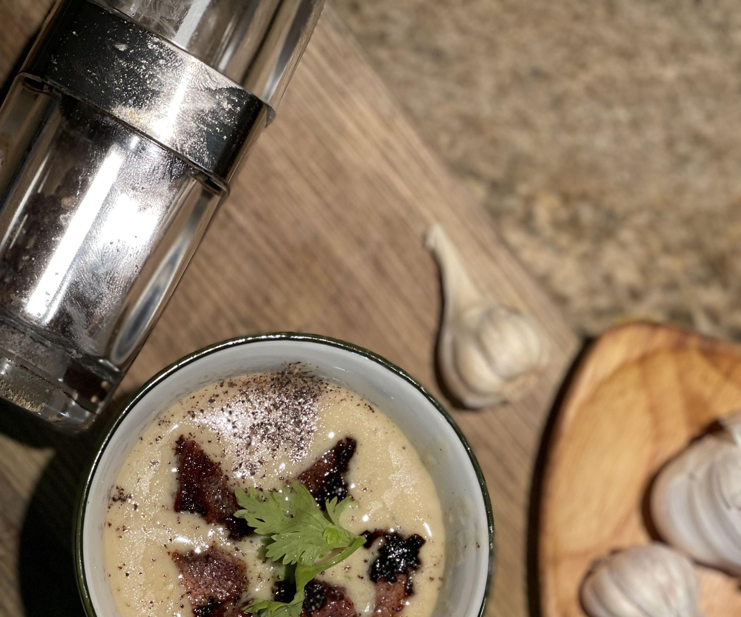 Scrumptious Potato, Yam and Bacon Soup!