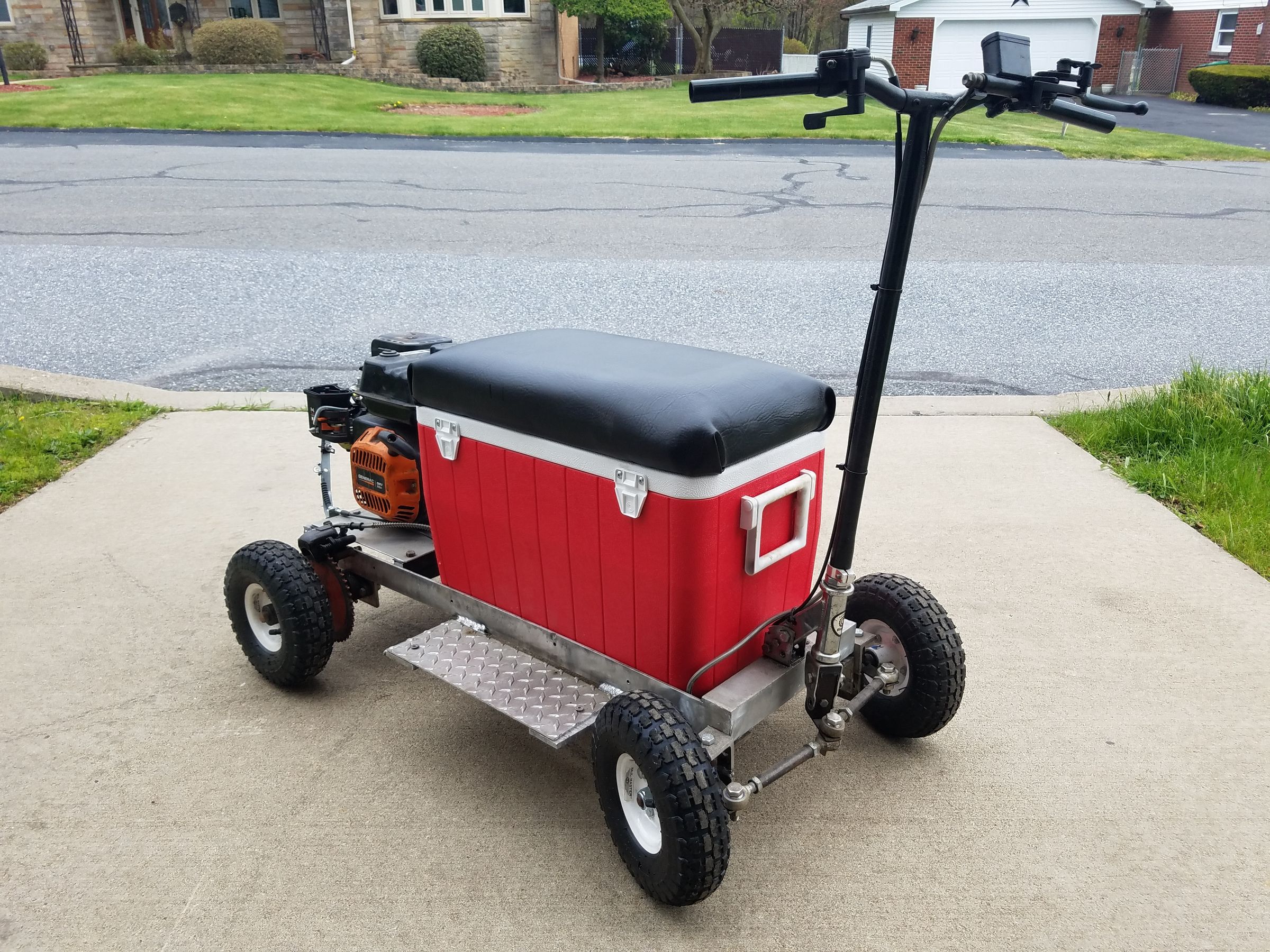 DIY Gas Powered Cooler Kart 9 Steps Instructables