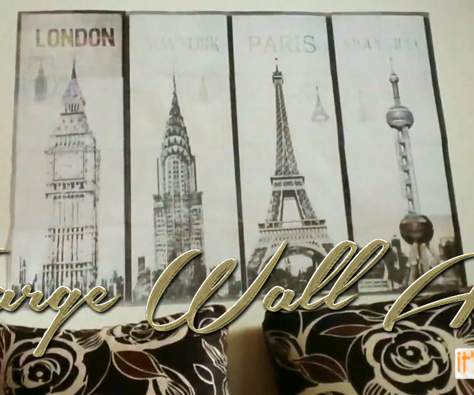 4 city large wall art DIY Project DIY Project Image