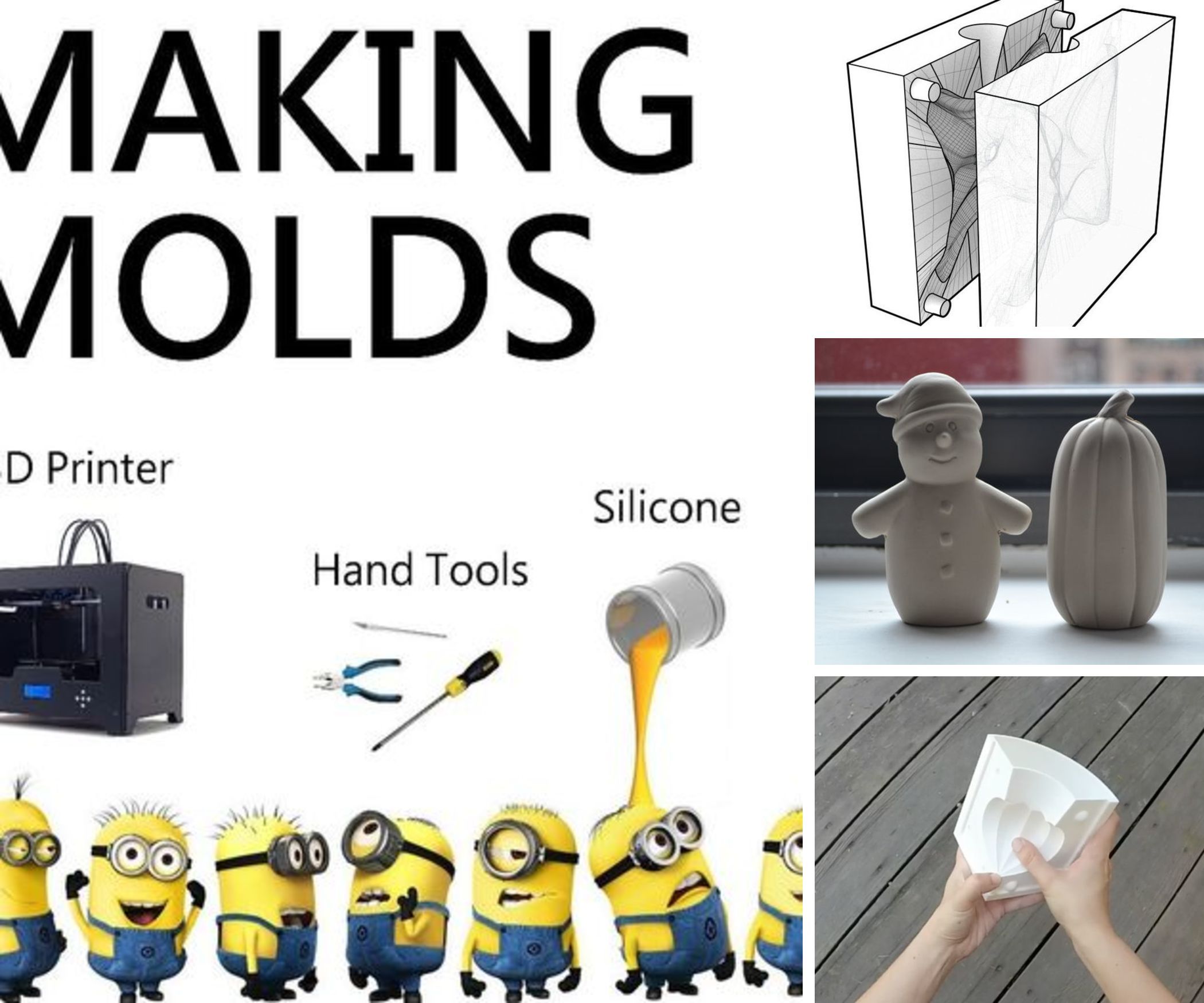 Mold Making Silicone Plaster Casting Acrylic Finishing