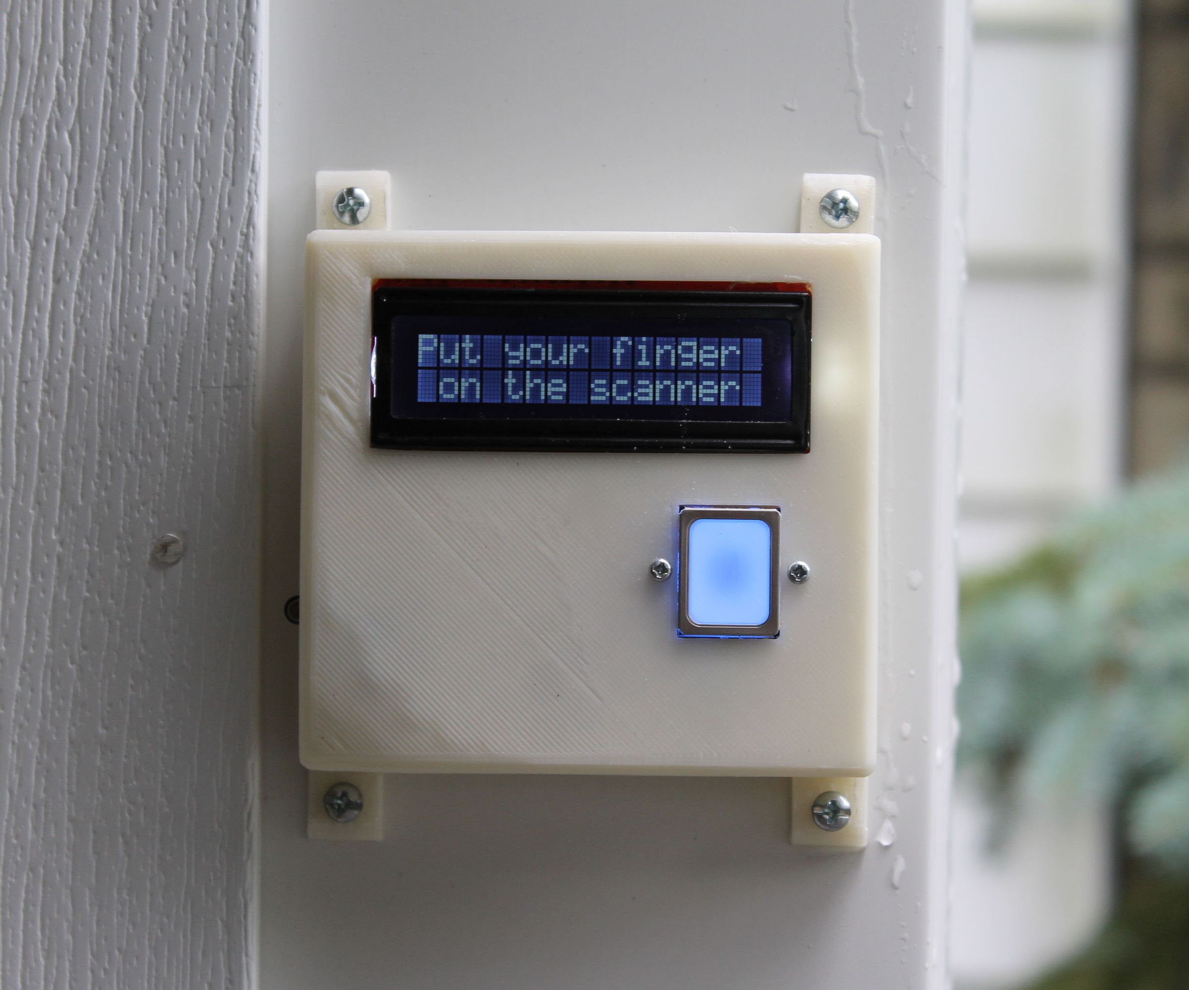 DIY Fingerprint Scanning Garage Door Opener