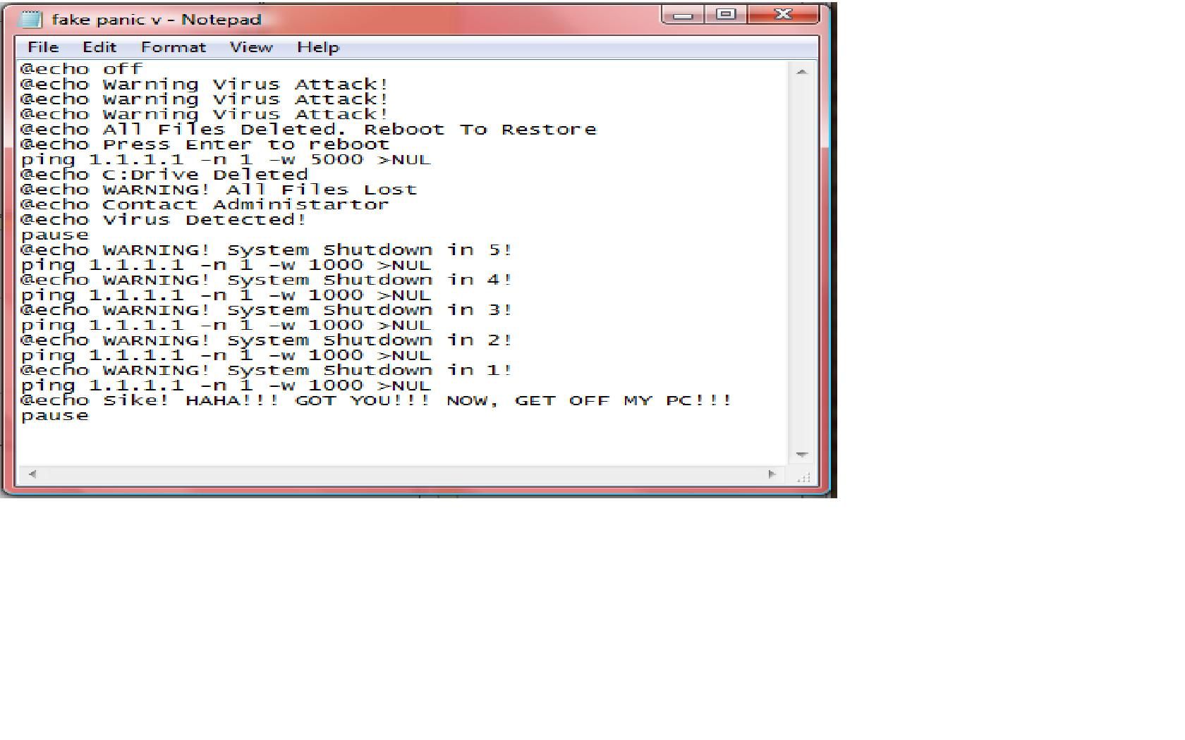 Batch File Prank : 3 Steps - Instructables
