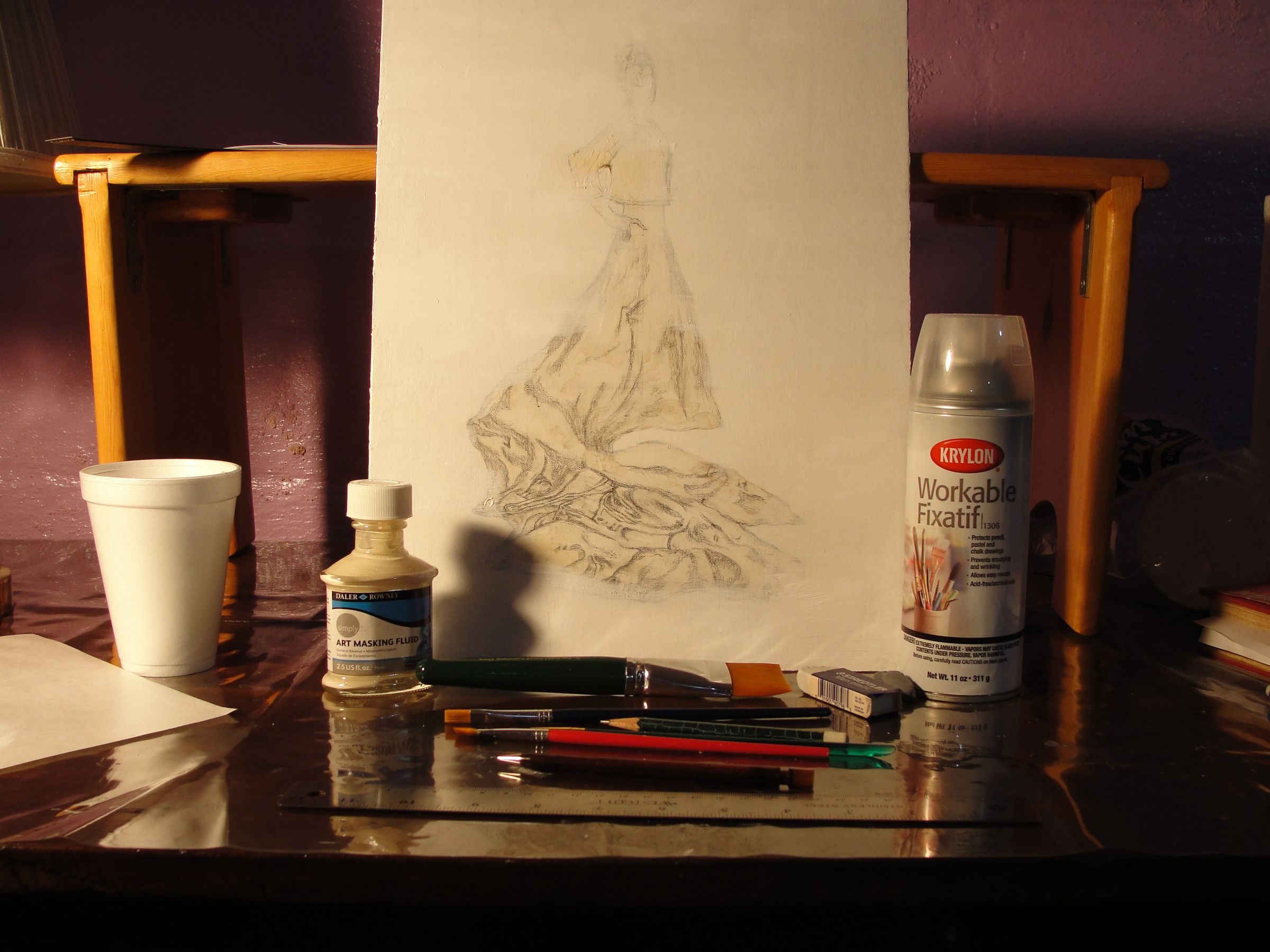 How to Paint Silk Using Acrylic Paint Portrait in Silk 7 Steps