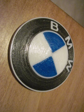 3d Printed Bmw Roundel 9 Steps With Pictures Instructables