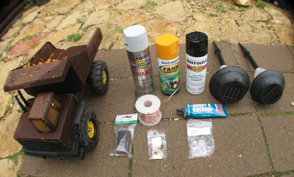 tonka yellow spray paint
