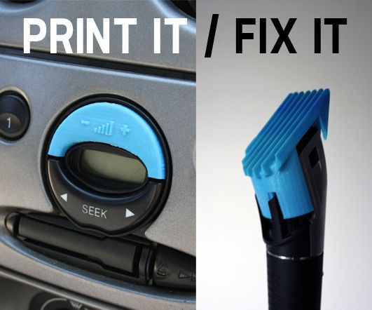DIY guide for Fixing the stuff around you with a 3D-printer with step-by-step instructions