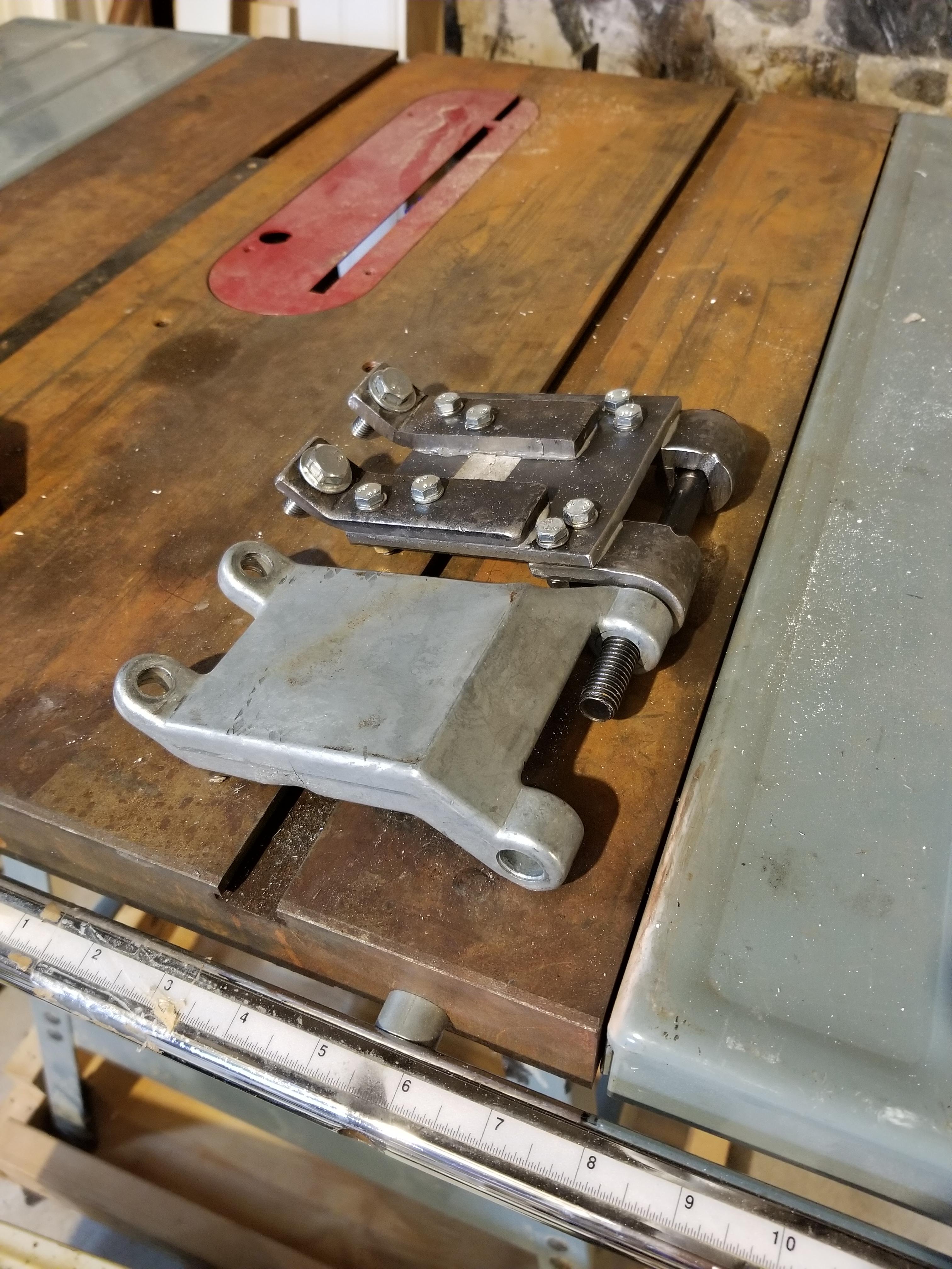 Customsteel bracket mount for motor on Delta tablesaw 422390140006 36