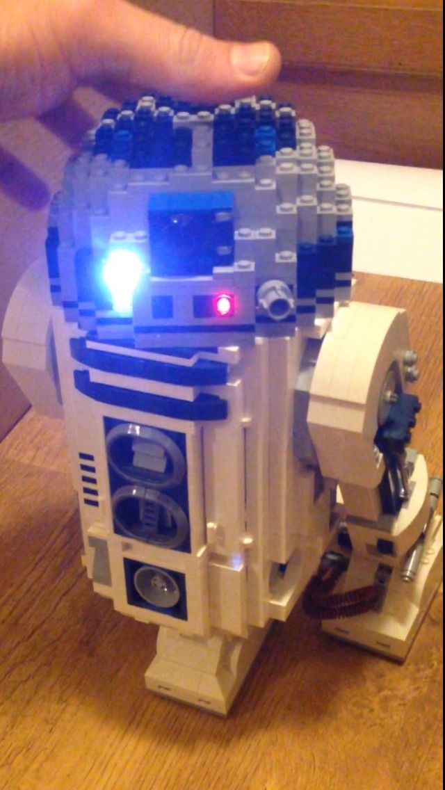 r2d2 lego light kit