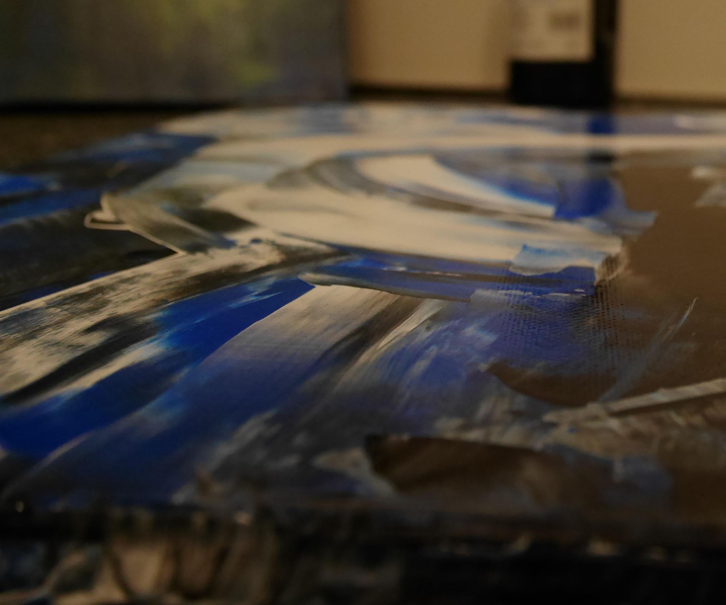 ''scraped'' painting -abstract art painting DIY Project DIY Project Image