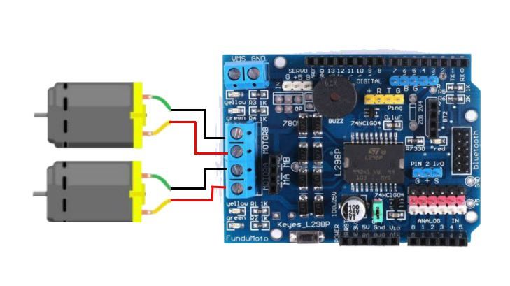 Tutorial For L298 2amp Motor Driver Shield For Arduino 6 Steps Instructables