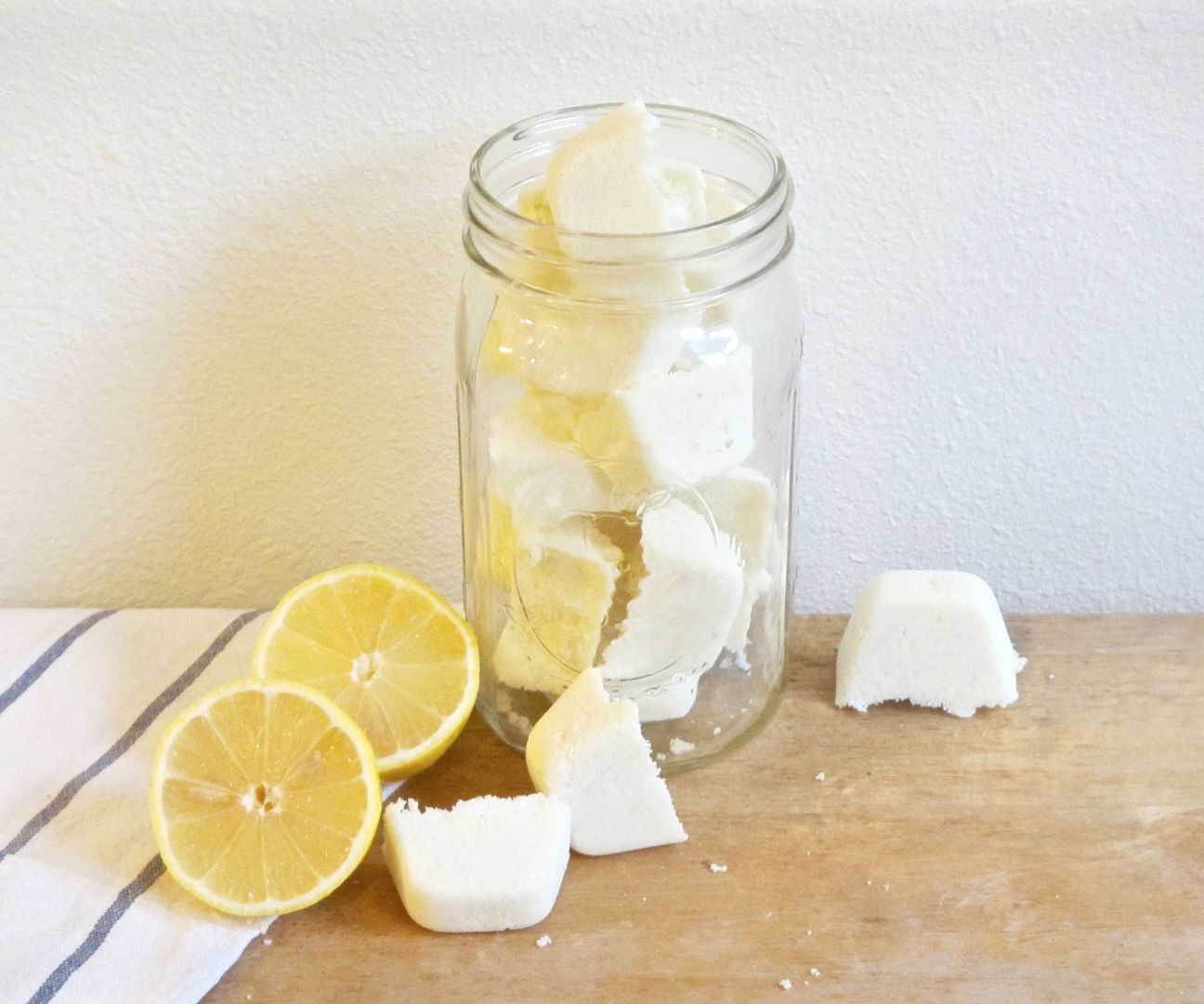 DIY Lemon Dishwasher Tablets