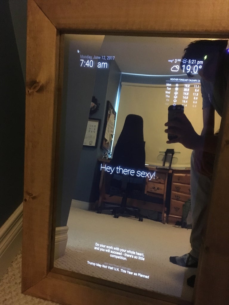 How to Build a Raspberry Pi Smart Mirror! : 7 Steps (with Pictures ... Circuit Diagram