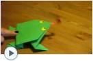 DIY guide for Origami Jumping Frog (VIDEO) with step-by-step instructions