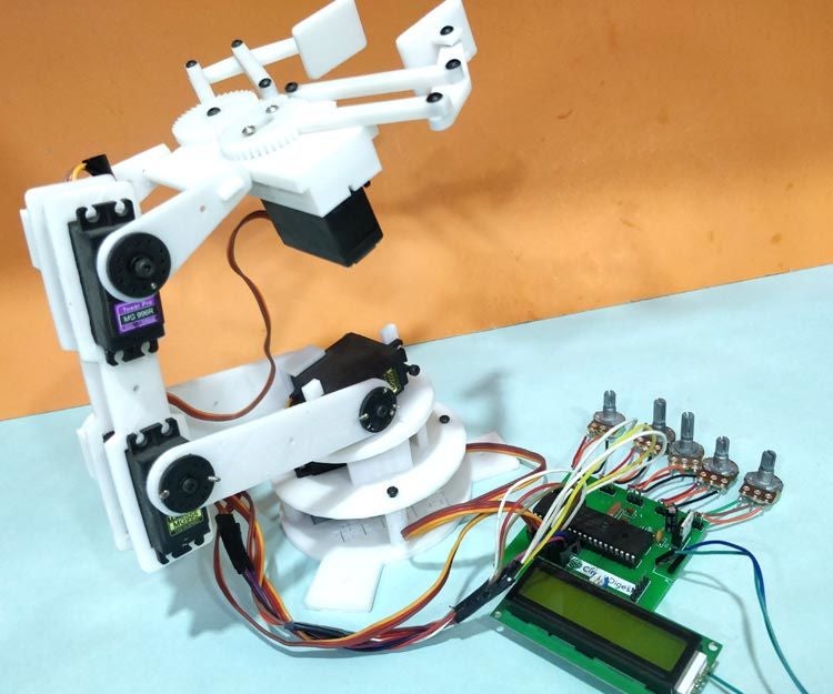 PIC Microcontroller Based Robotic Arm : 6 Steps (with Pictures ...
