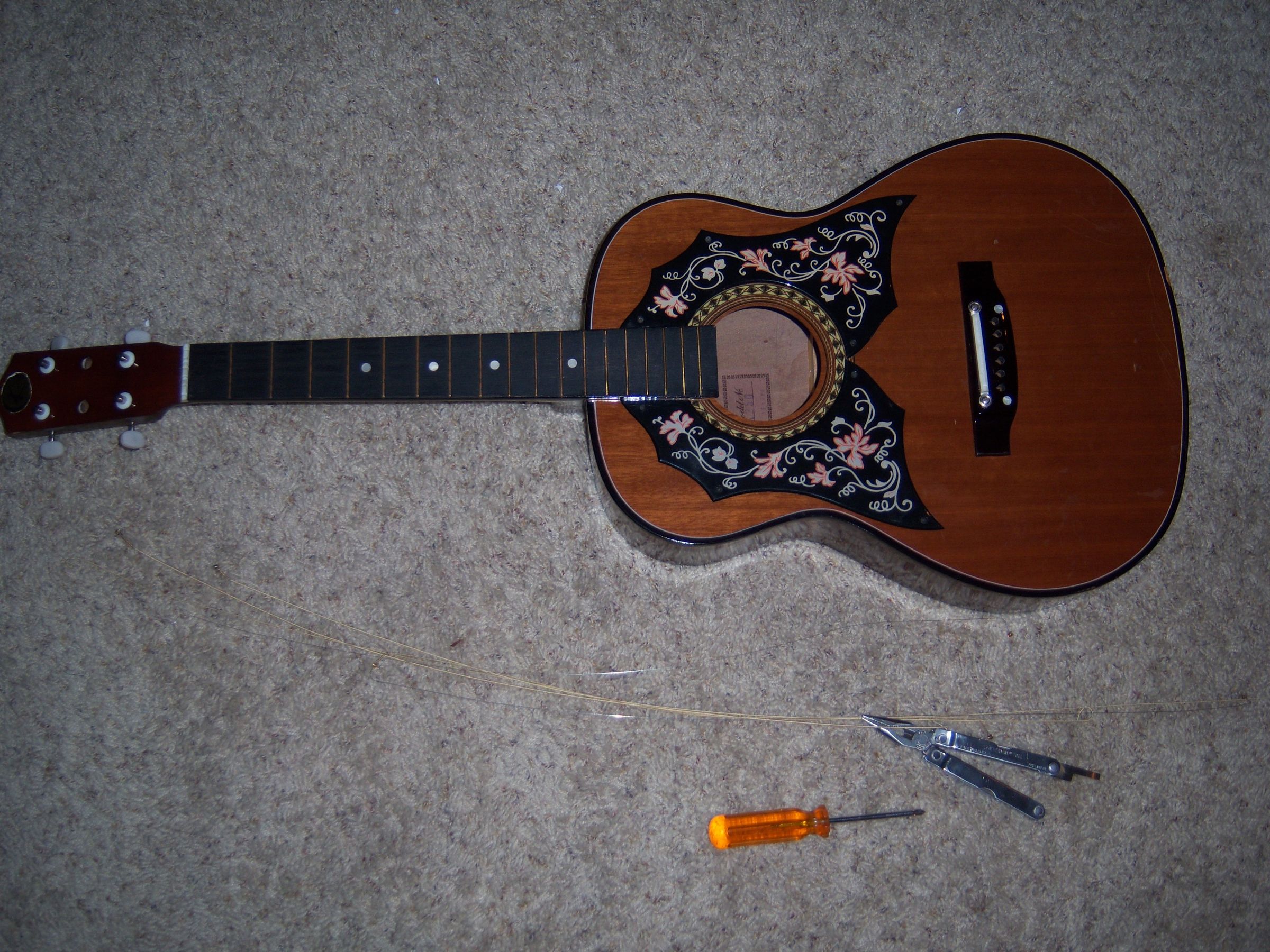Acoustic Guitar to Acoustic Bass Conversion 9 Steps Instructables