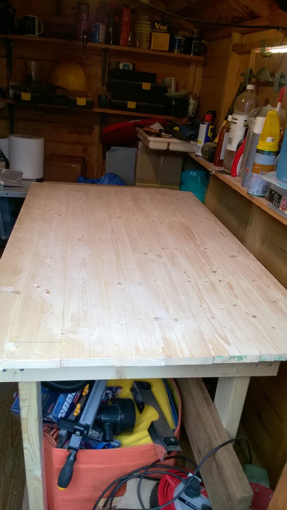 Simple Pine Table 8 Steps With Pictures Instructables Simple Pine Table 8 Steps With, How Many Chairs Fit Around A 1200mm Table Legs Home Depot