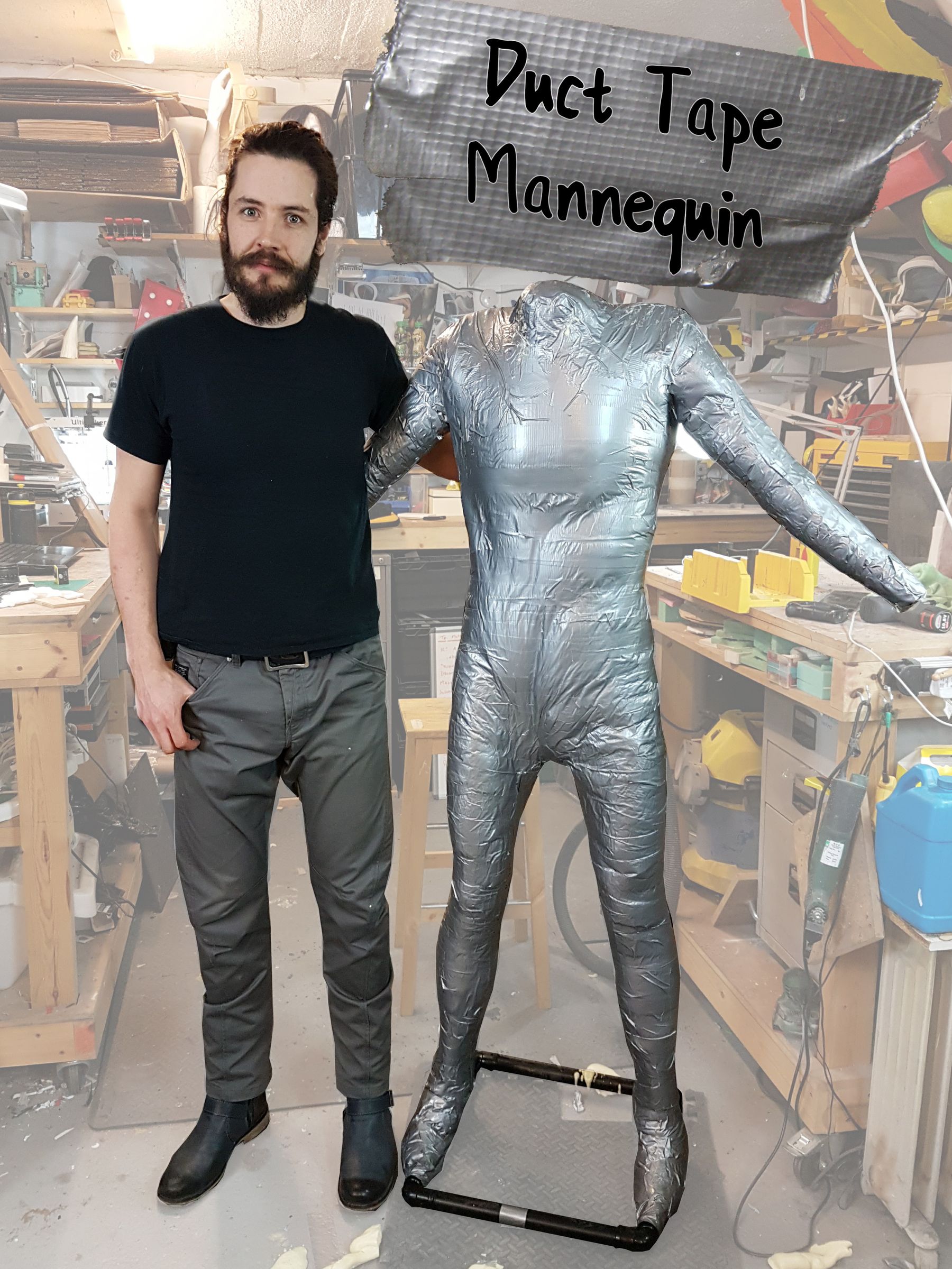 Duct Tape Mannequin 8 Steps (with Pictures) Instructables