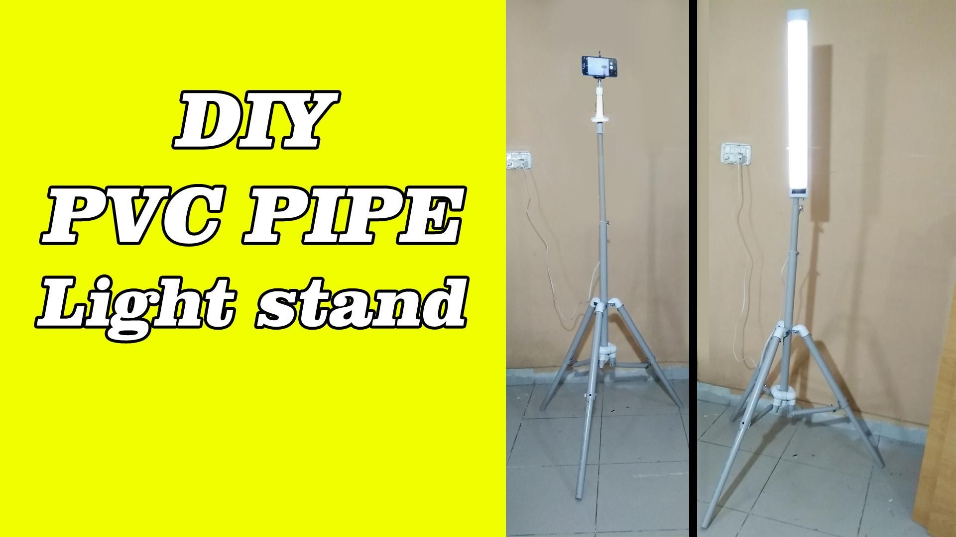 How to Make a Pvc Pipes Tripod and Light Stand 7 Steps (with Pictures) Instructables