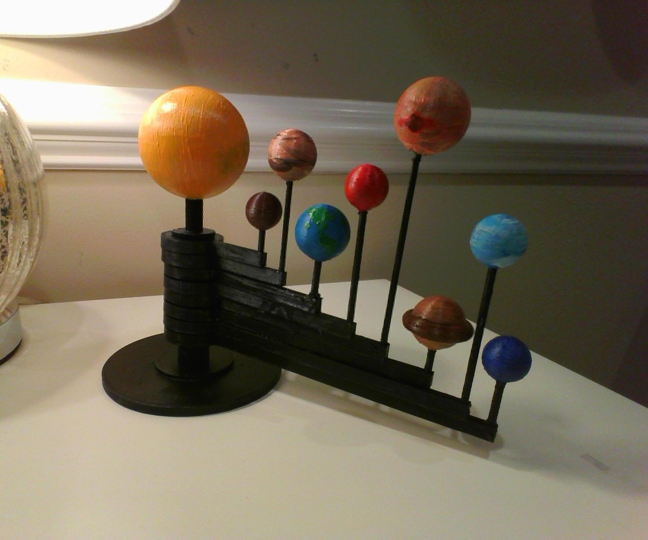Rotating Solar System Model 6 Steps (with Pictures) Instructables