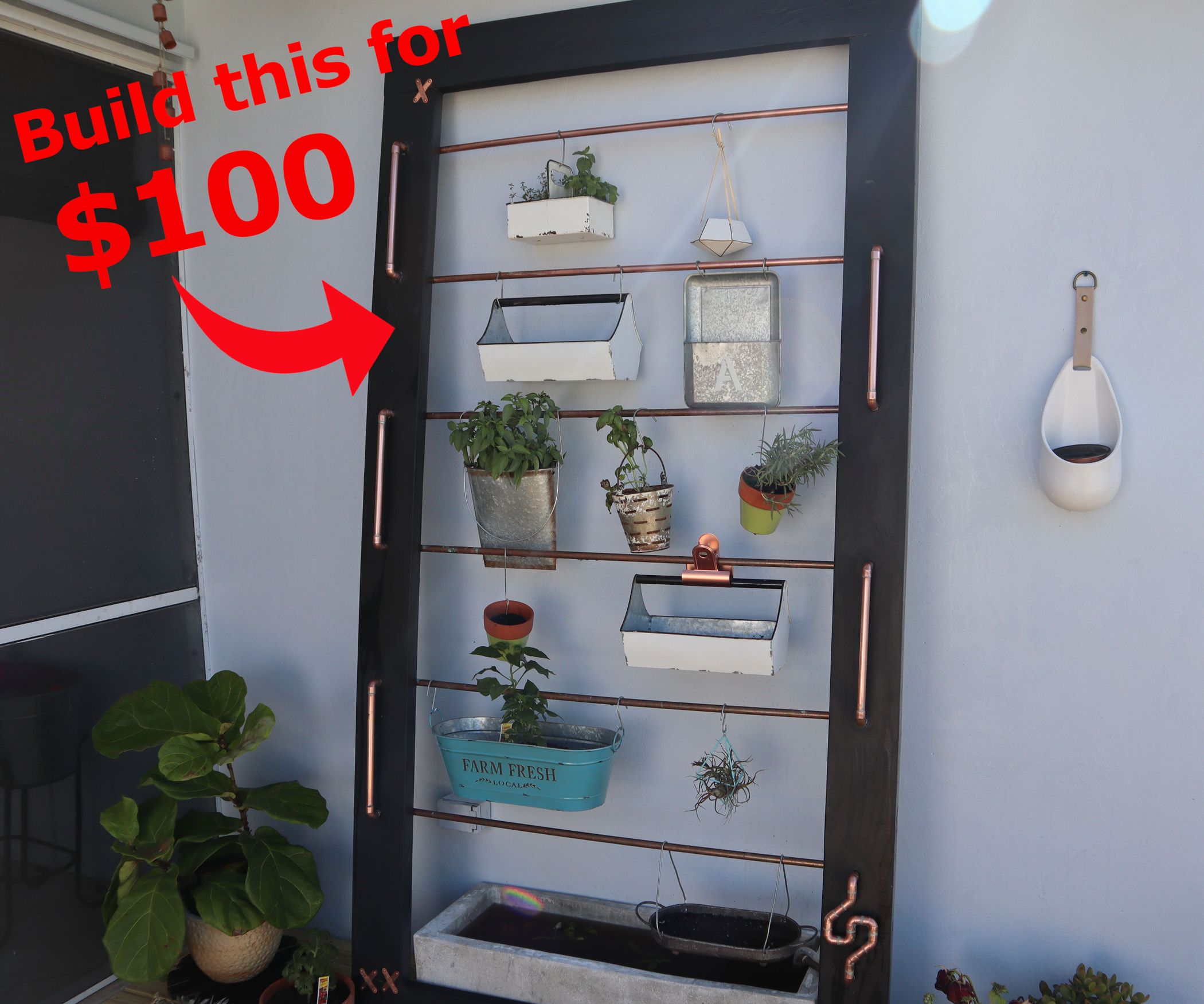 My 100 Vertical Self Watering Herb Garden 5 Steps (with Pictures