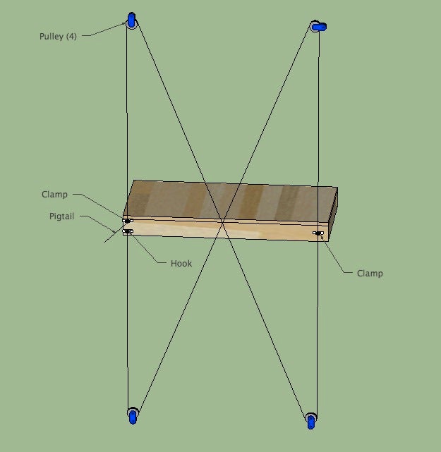 An Elevator For My 10 X12 Storage Shed 5 Steps With Pictures Instructables An Elevator For My 10 X12 Storage Shed, How To Build A Garage Pulley System