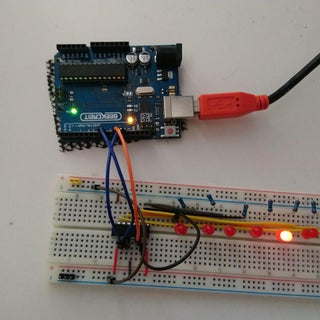 8-LED Knightrider: Using Shift Registers With Arduino : 5 Steps (with ...