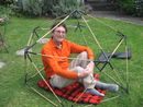 Kid friendly bamboo geodesic dome