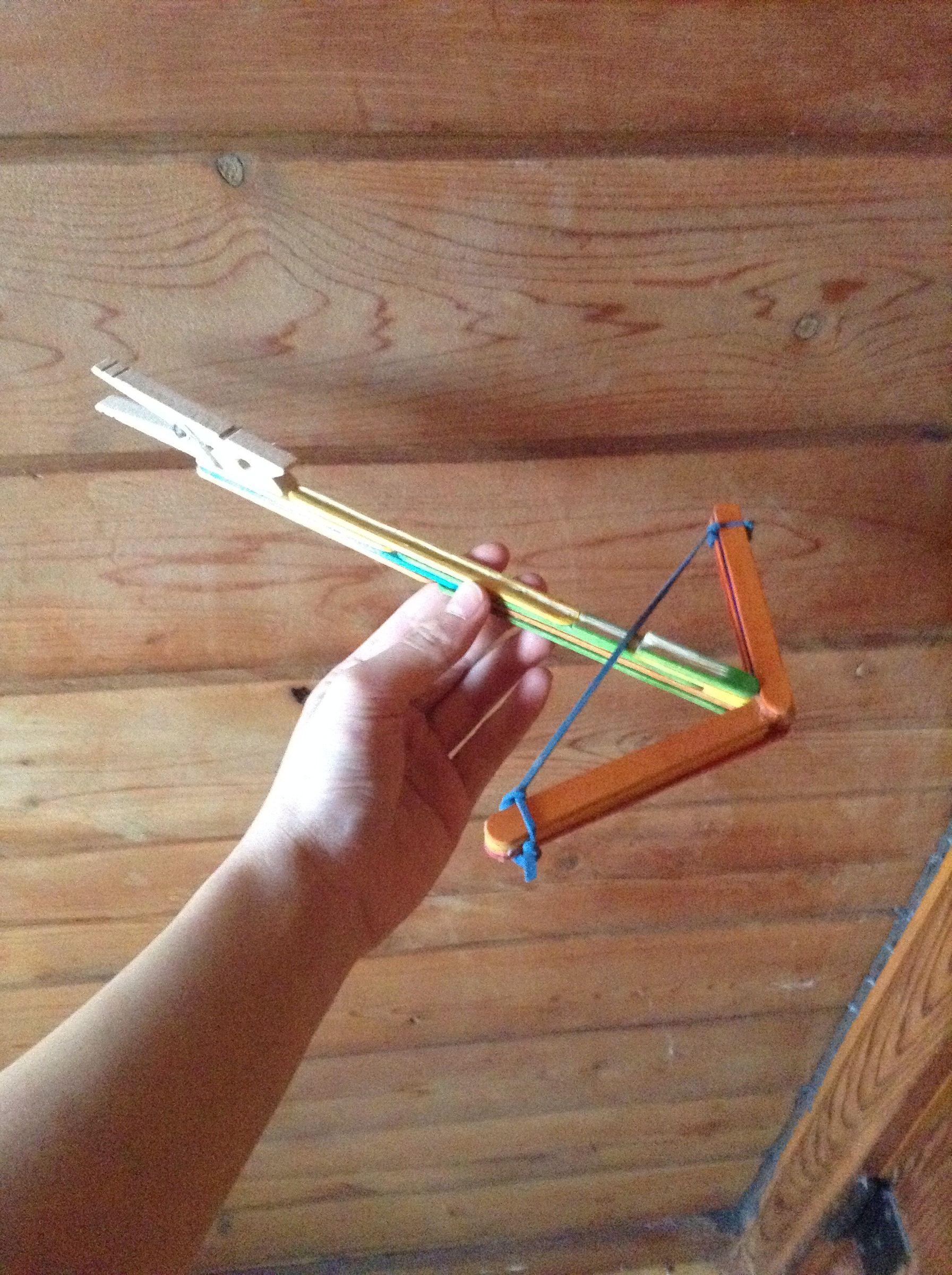 Popsicle Stick Crossbow 6 Steps Instructables