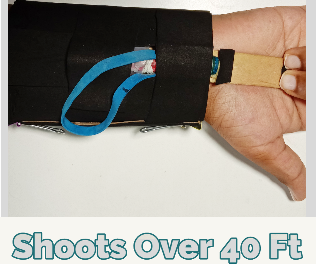 wrist mounted skewer launcher DIY Project DIY Project Image