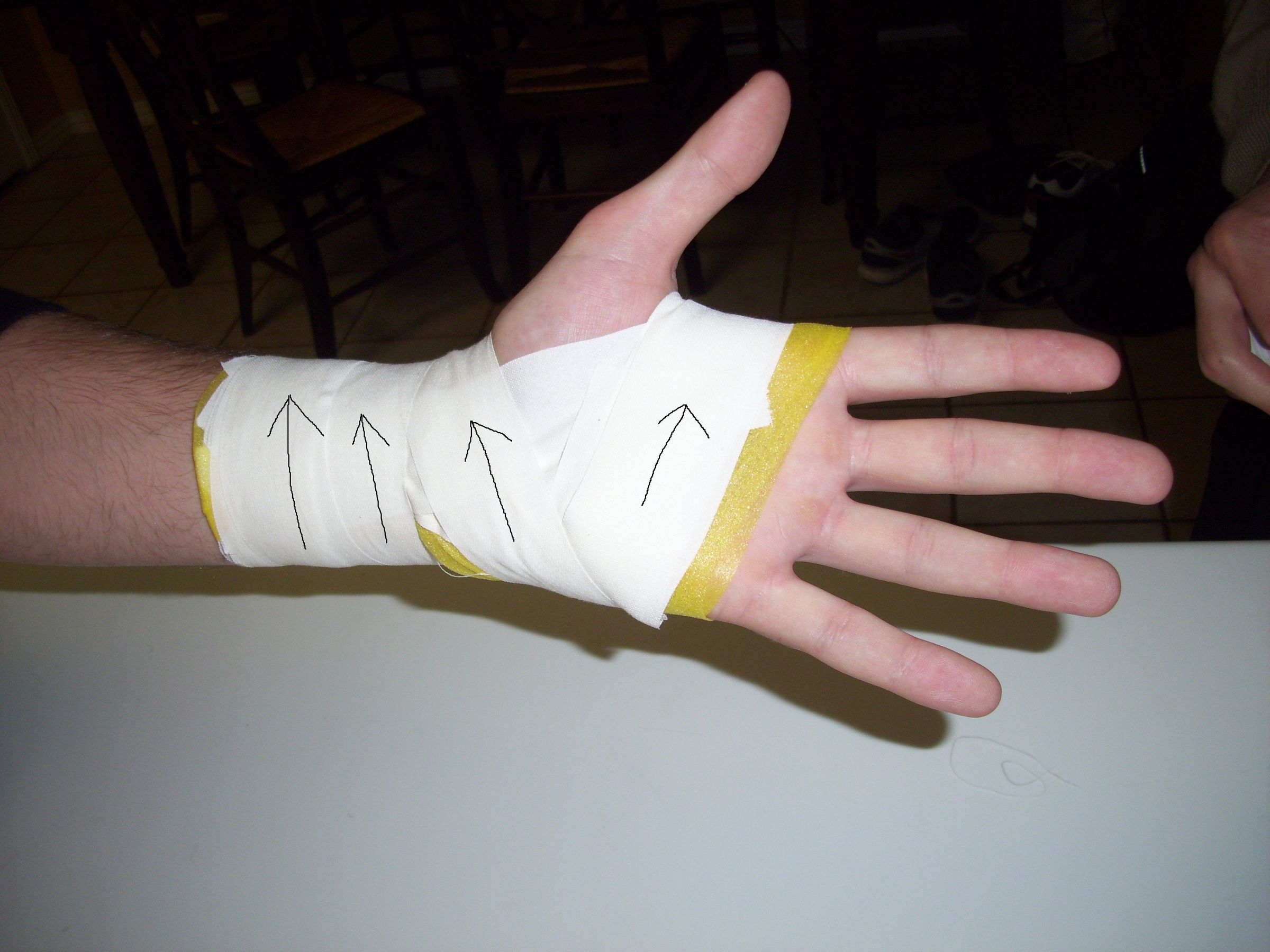 Protective Taping of the Wrist 6 Steps Instructables