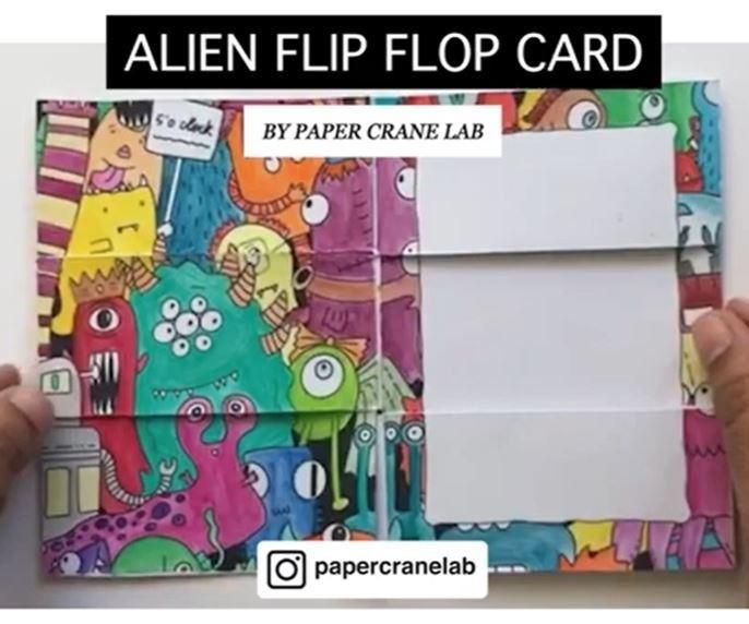 alien flip-flop card DIY Project DIY Project Image