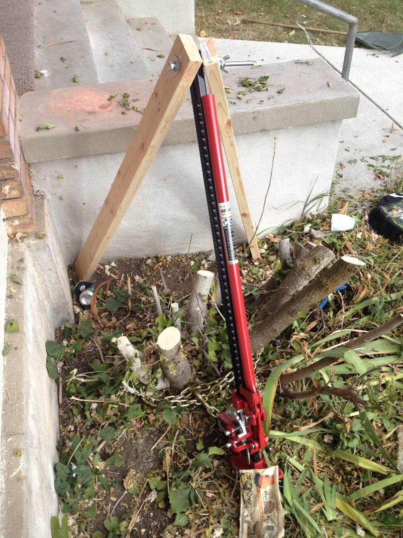 Remove Bushes and Stumps the Easy Way With a Farm Jack (AKA HiLift