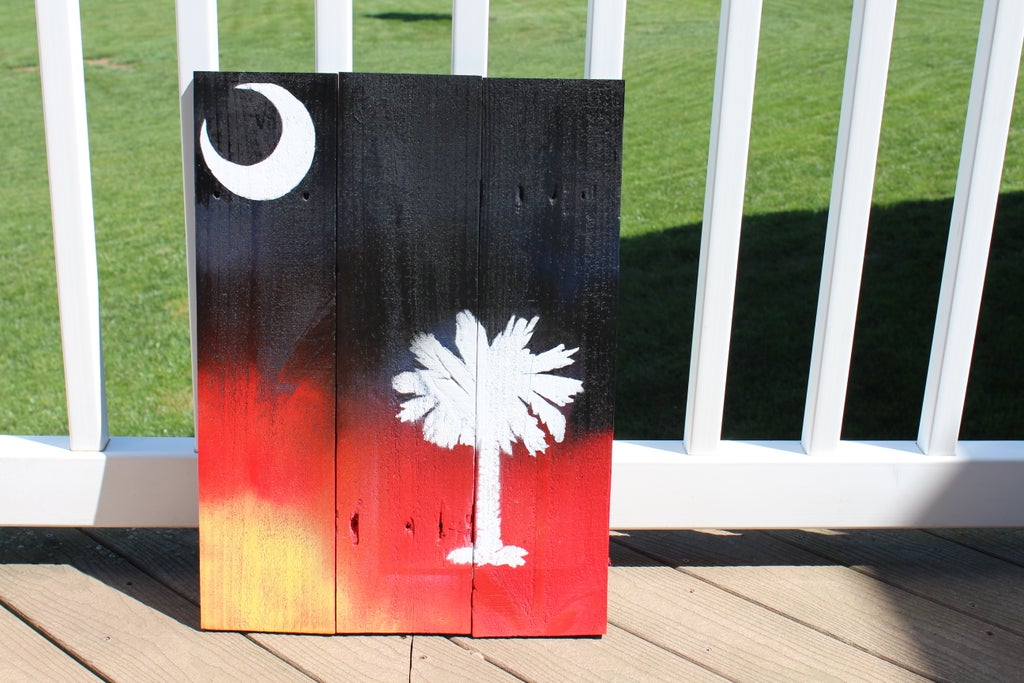 Pintura em madeira de paletes