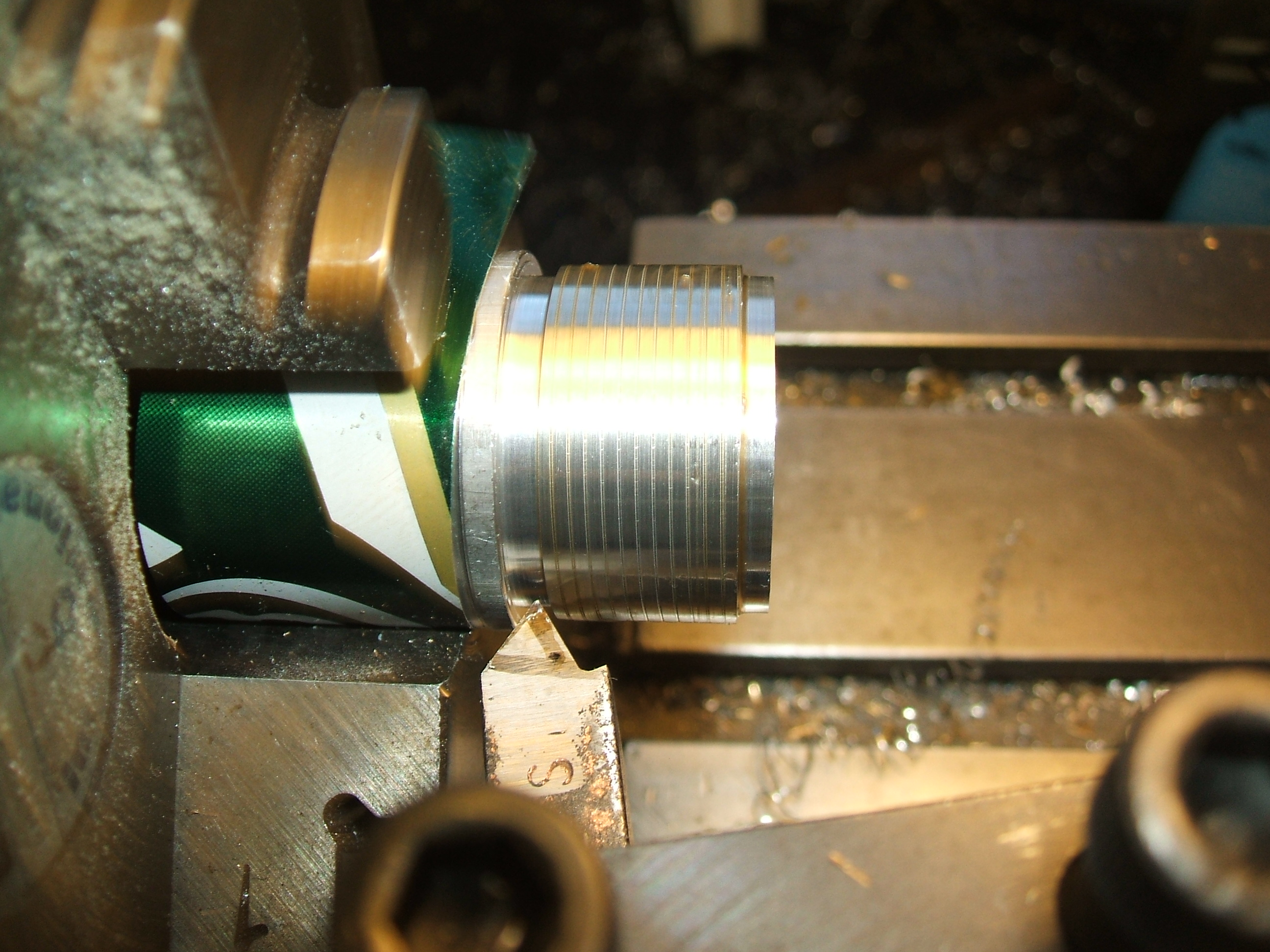 Thread Cutting Internal and External on a Myford ML10 Lathe 11