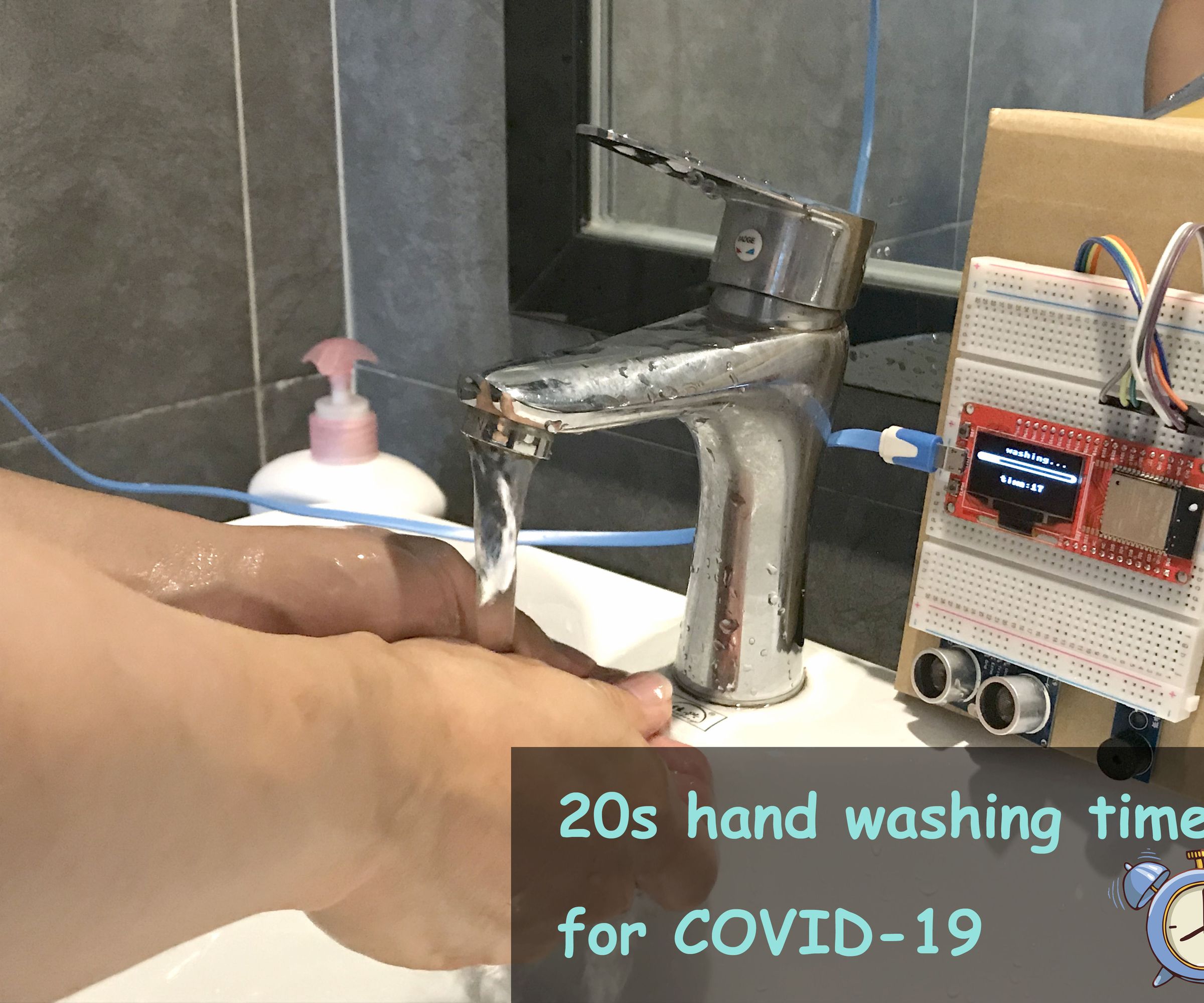 20 second hand washing timer for covid-19 DIY Project DIY Project Image
