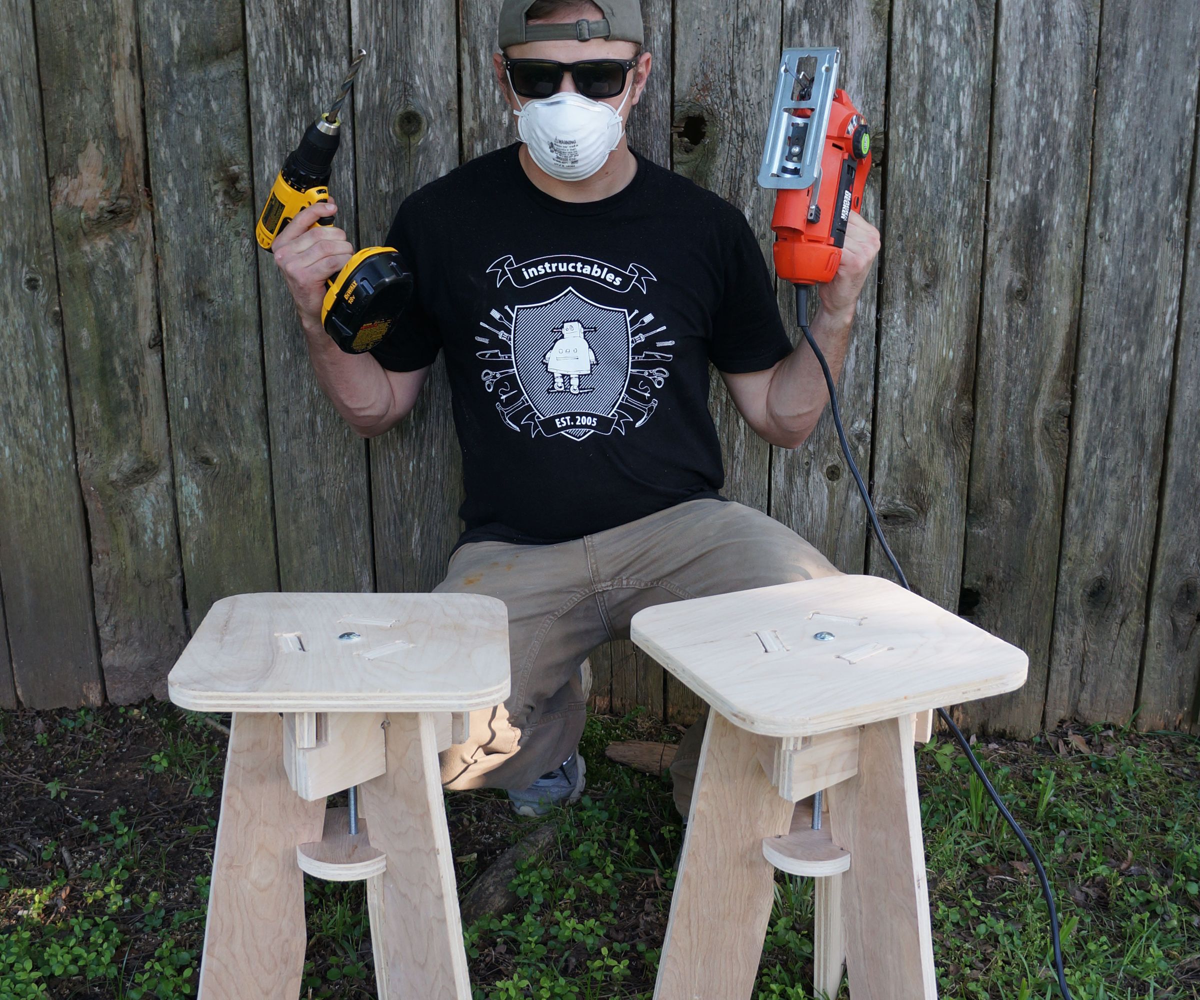 Pair O' Stools With a Pair O' Tools