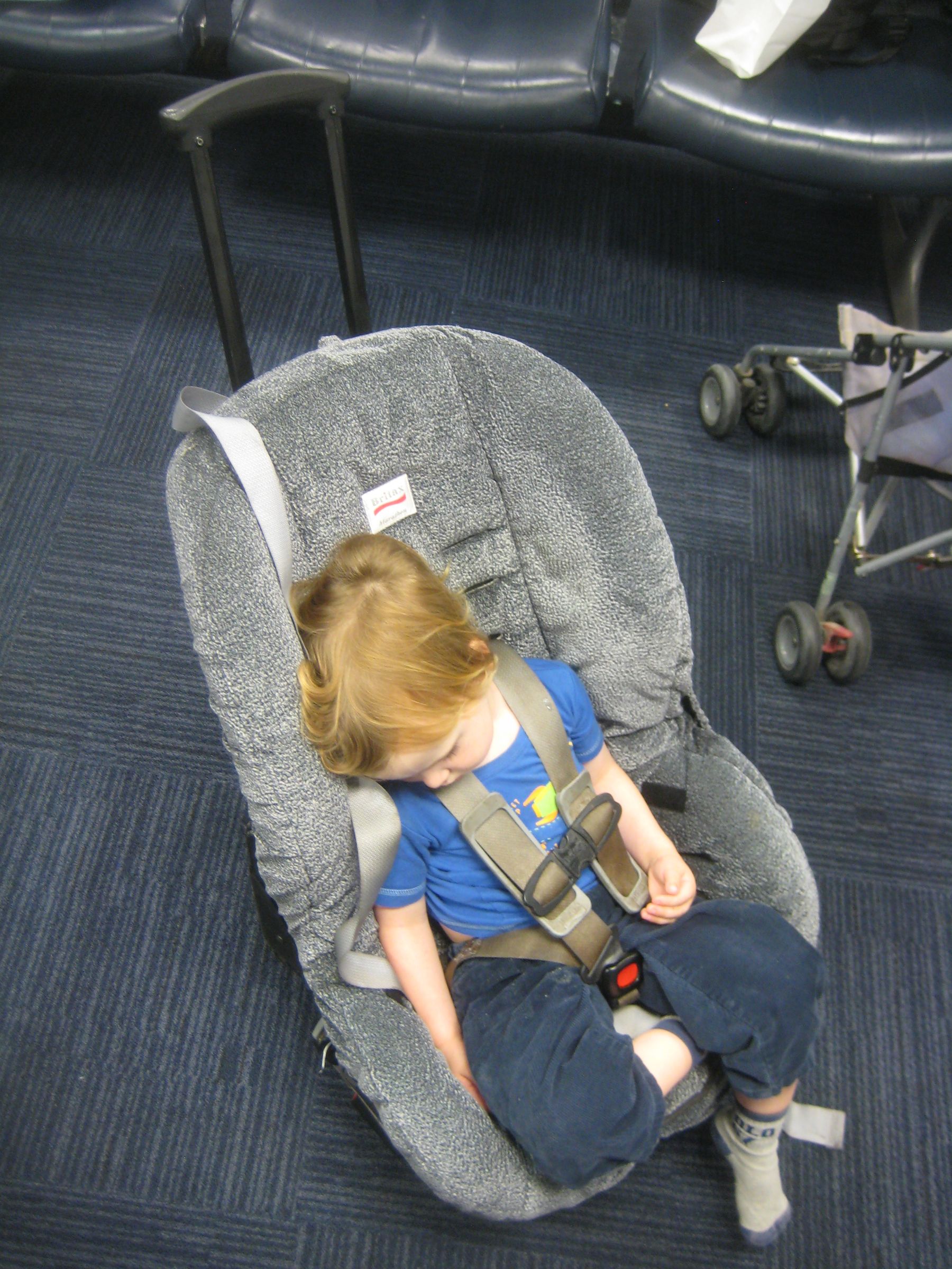 Build a Cheap Car Seat Roller for Use at the Airport 4 Steps Instructables