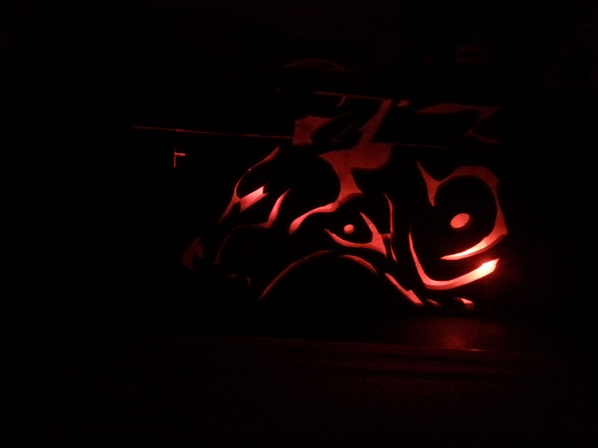 wooden lion/wolf art (pallet wood) 16+ color bulb (led) DIY Project DIY Project Image