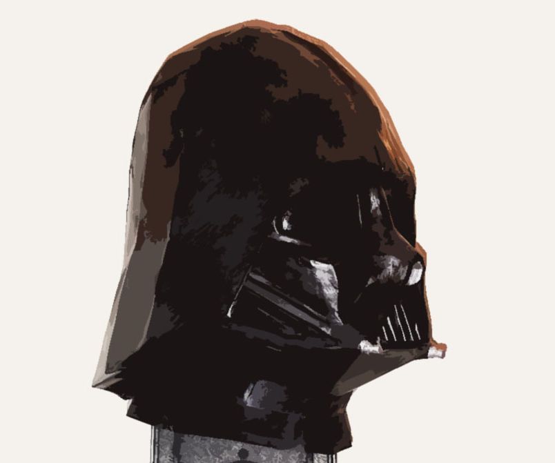 3d printing papercraft darth vader helmet DIY Project DIY Project Image