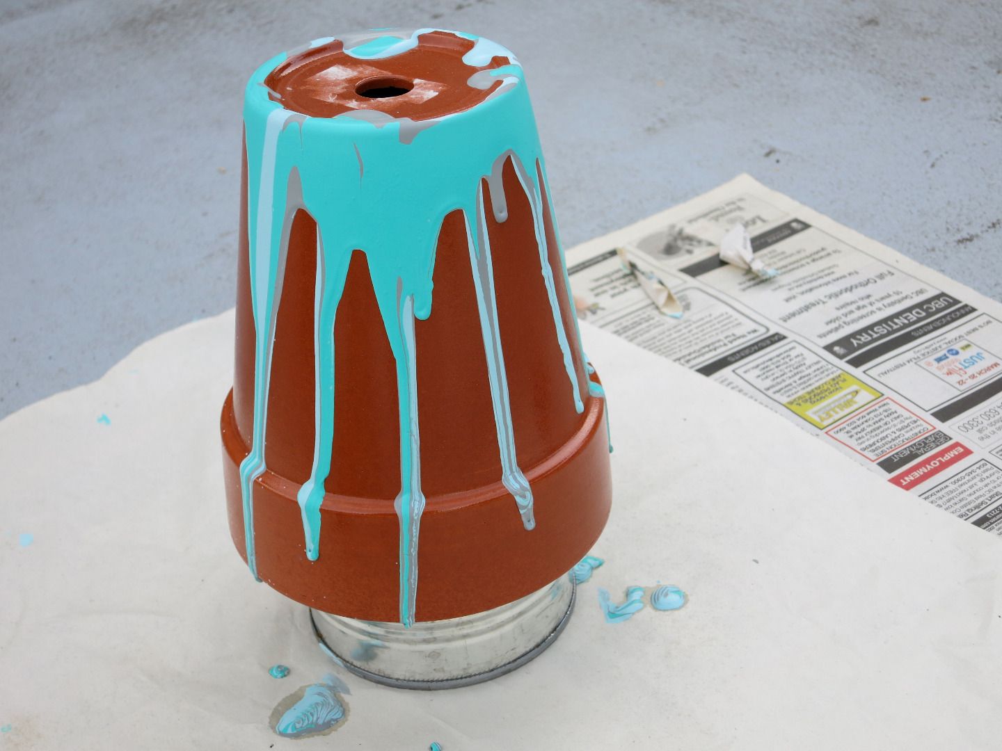 Drip Paint Flower Pot 4 Steps (with Pictures) Instructables
