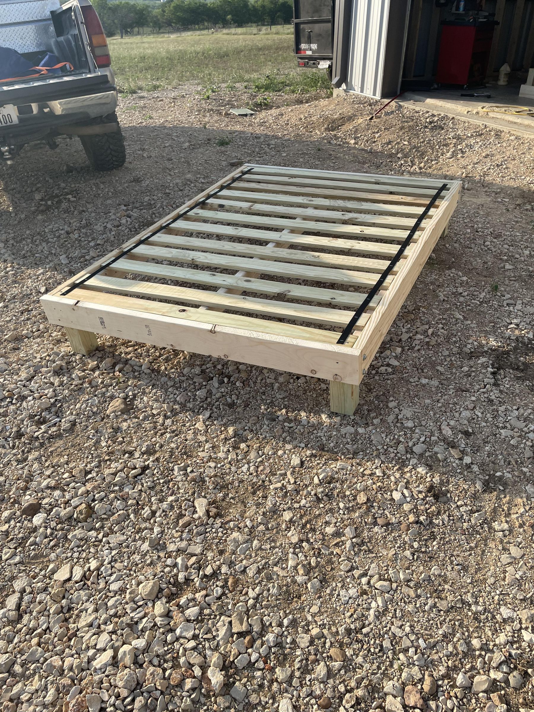 How to Build a Simple Queen Bed Frame From Dimensional Lumber 6 Steps