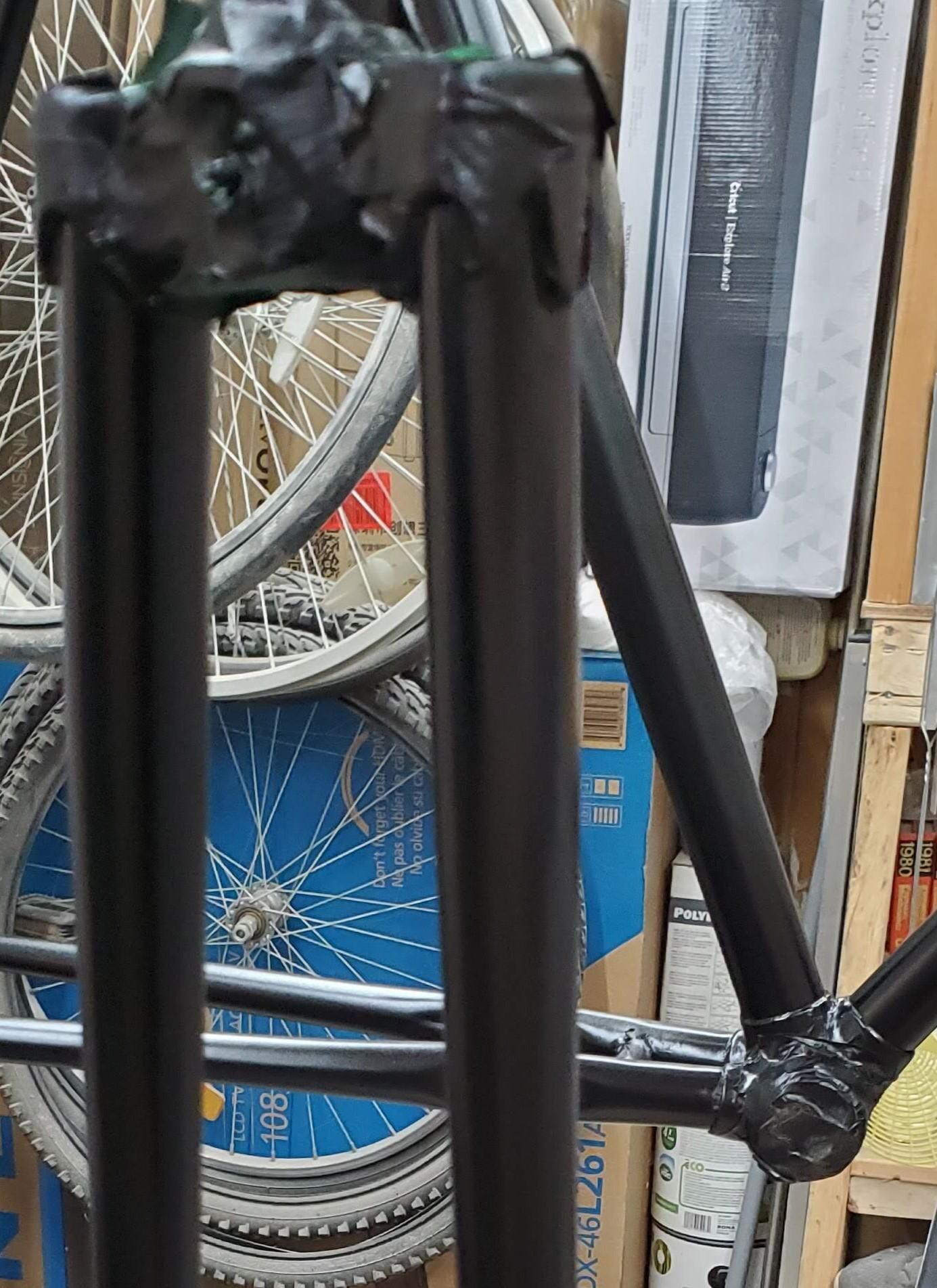 stripping paint from carbon bike frame