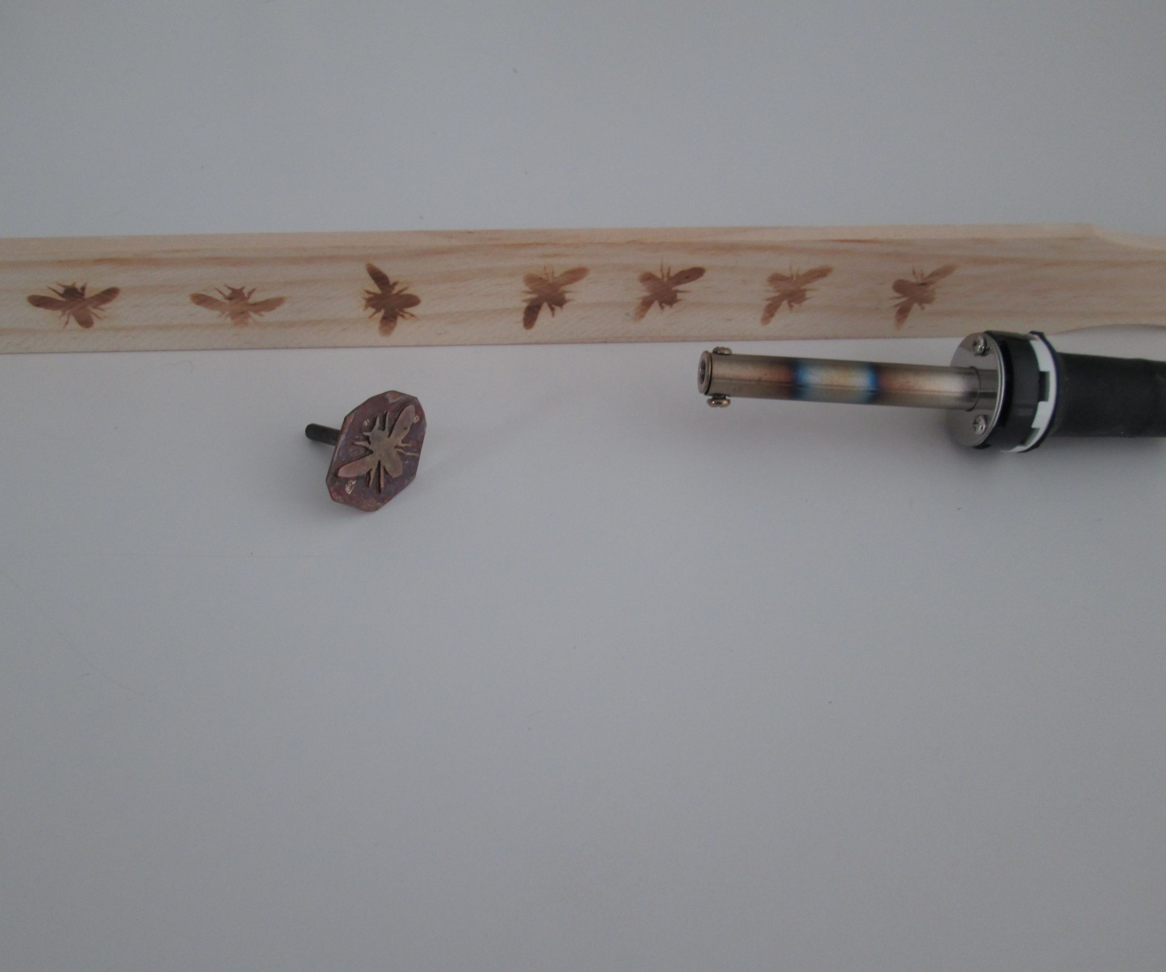 DIY guide for Copper bee die for Wood burning with step-by-step instructions