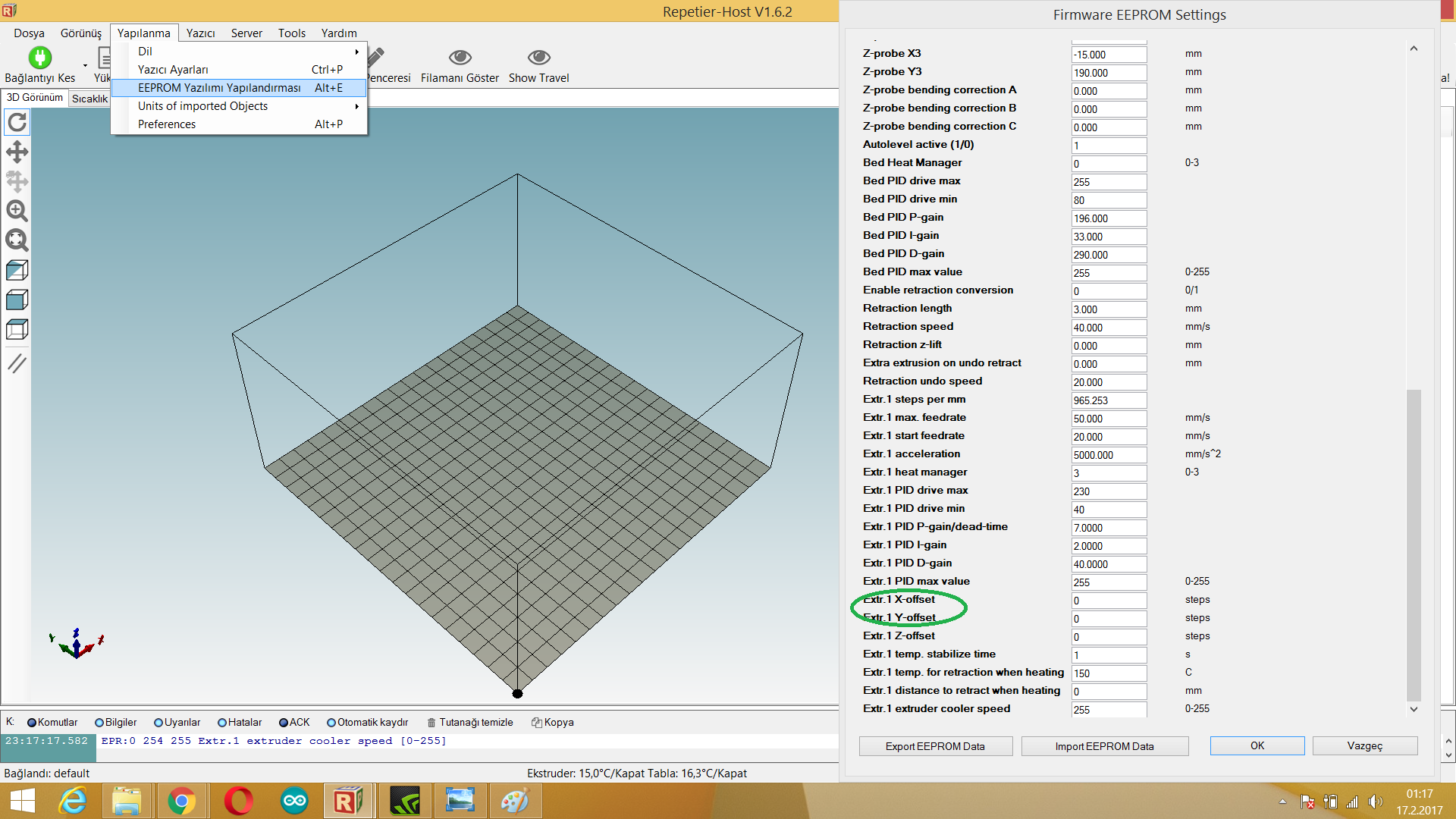 AUTO BED LEVELİNG/ Z PROB WİTH REPETİER FIRMWARE With Capacitive Npn