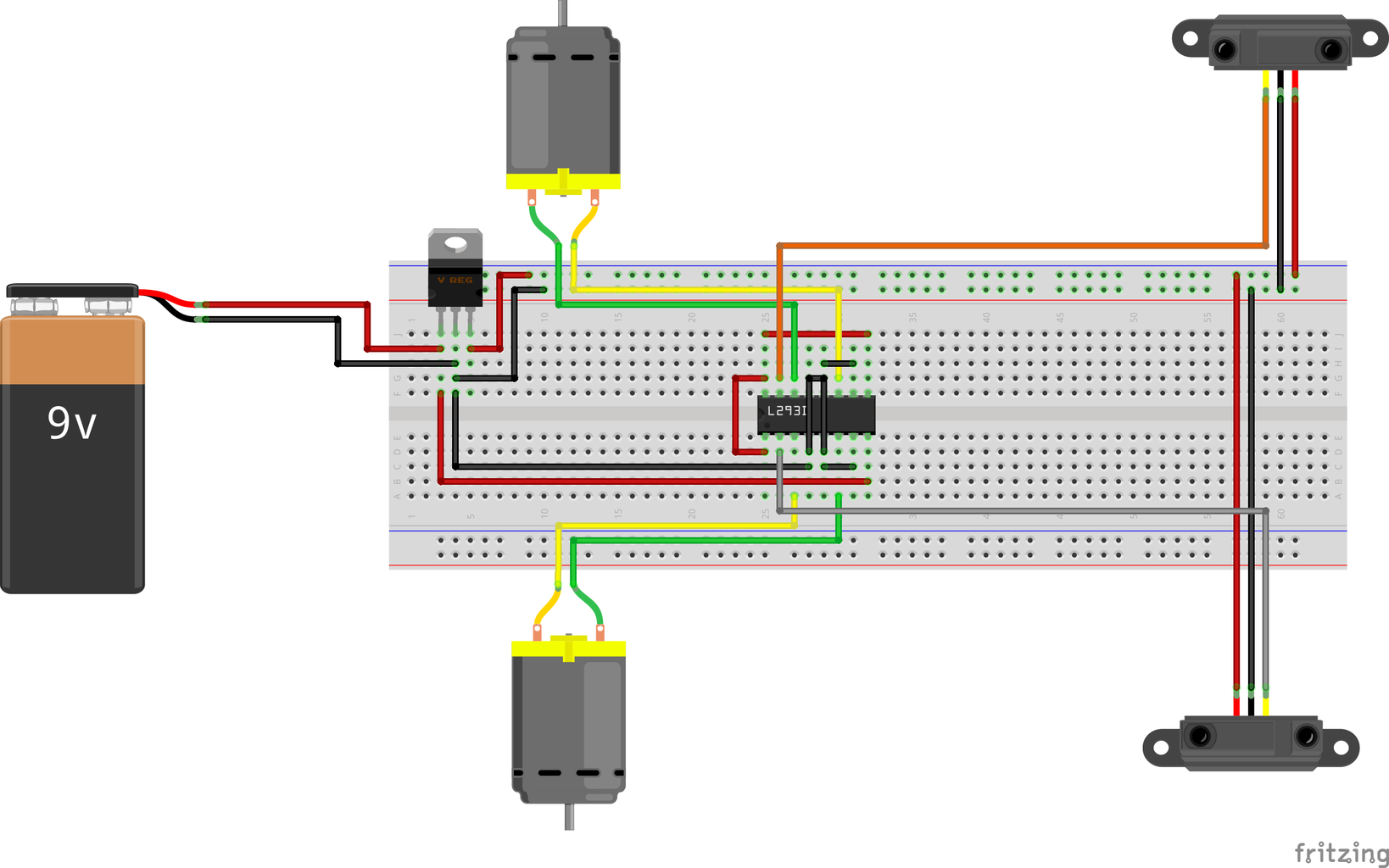 Line Follower Robot Without Arduino or Microcontroller : 3 Steps (with ...