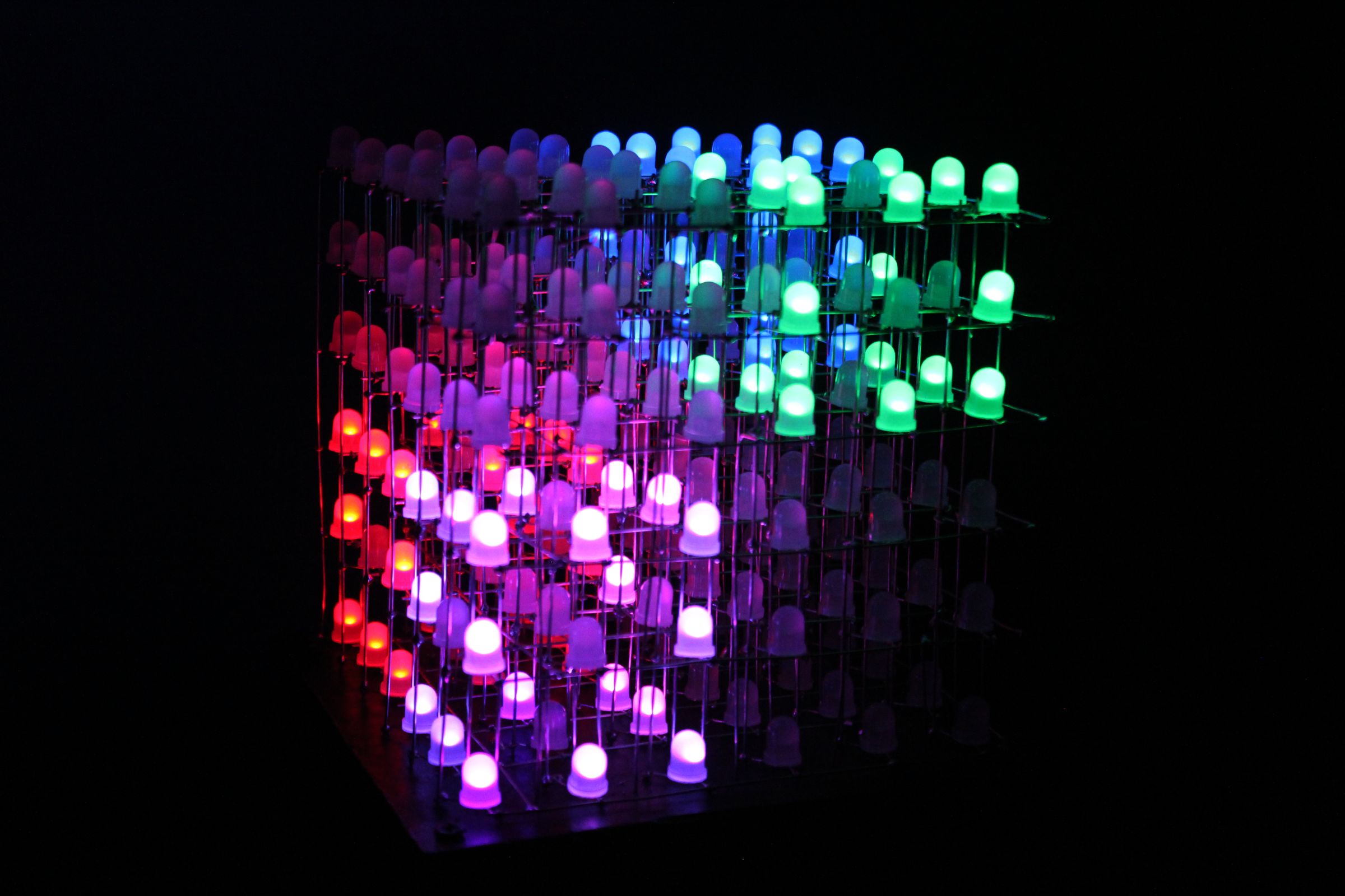 RGB LED Cube With Bluetooth App + AnimationCreator : 14 Steps (with ...
