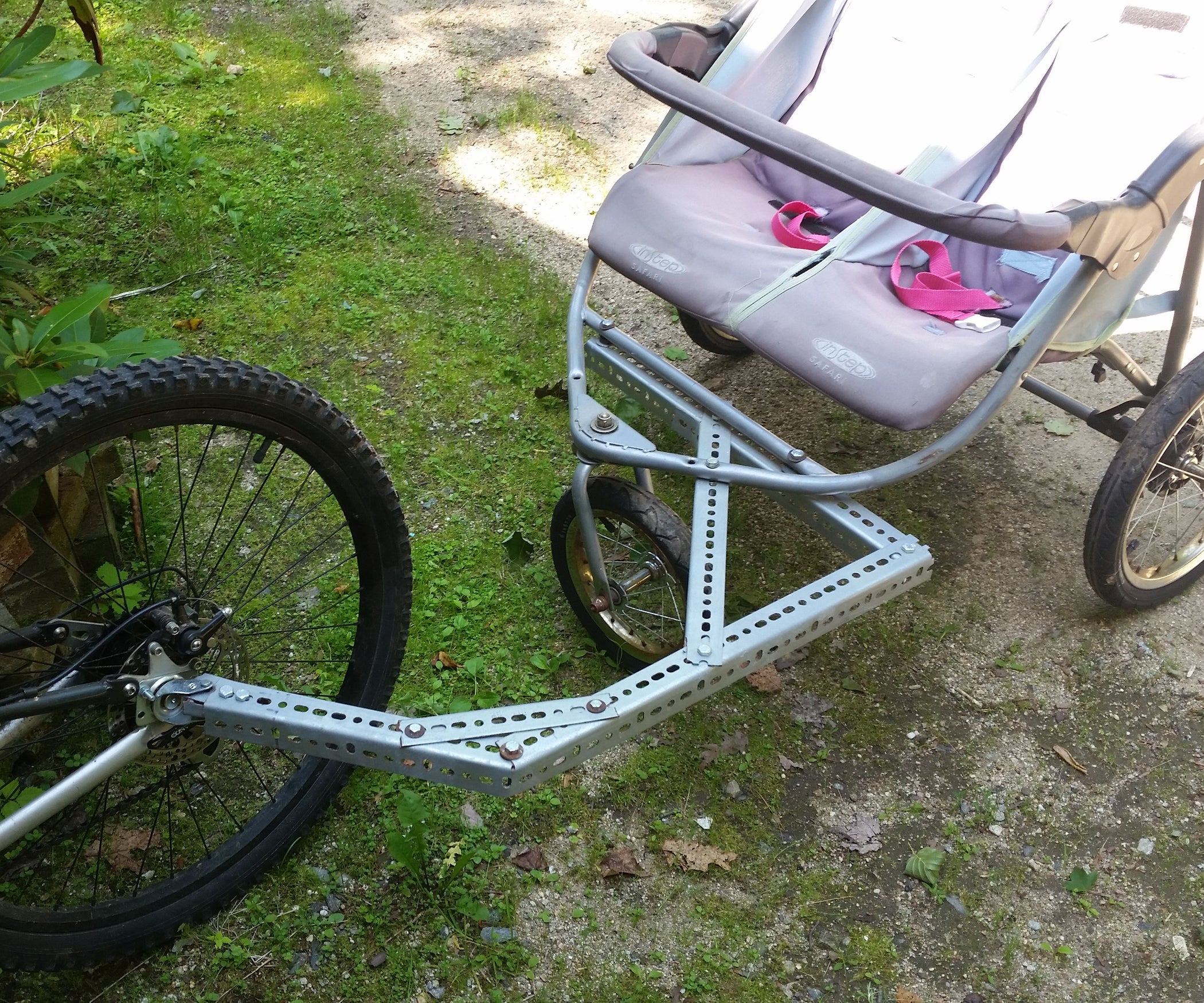 Jogging Stroller / Bike Trailer Hack / Conversion 9 Steps (with