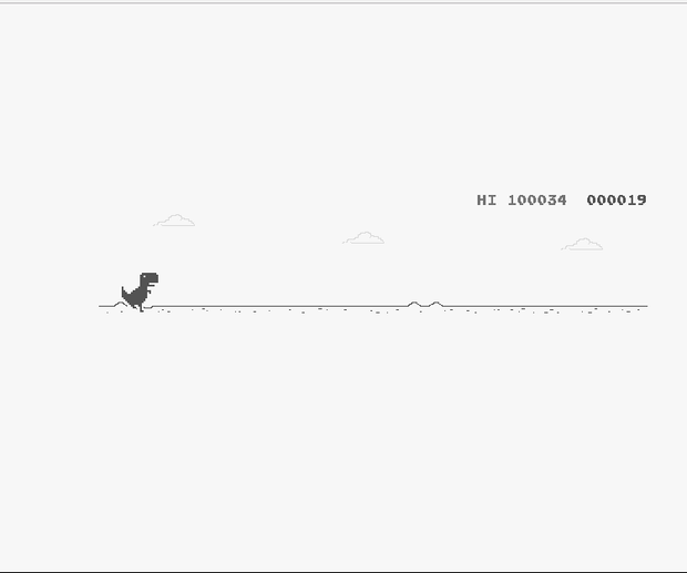 chrome dinosaur hacked advanced